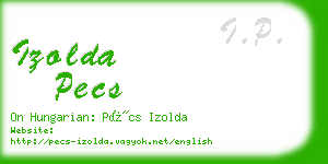 izolda pecs business card